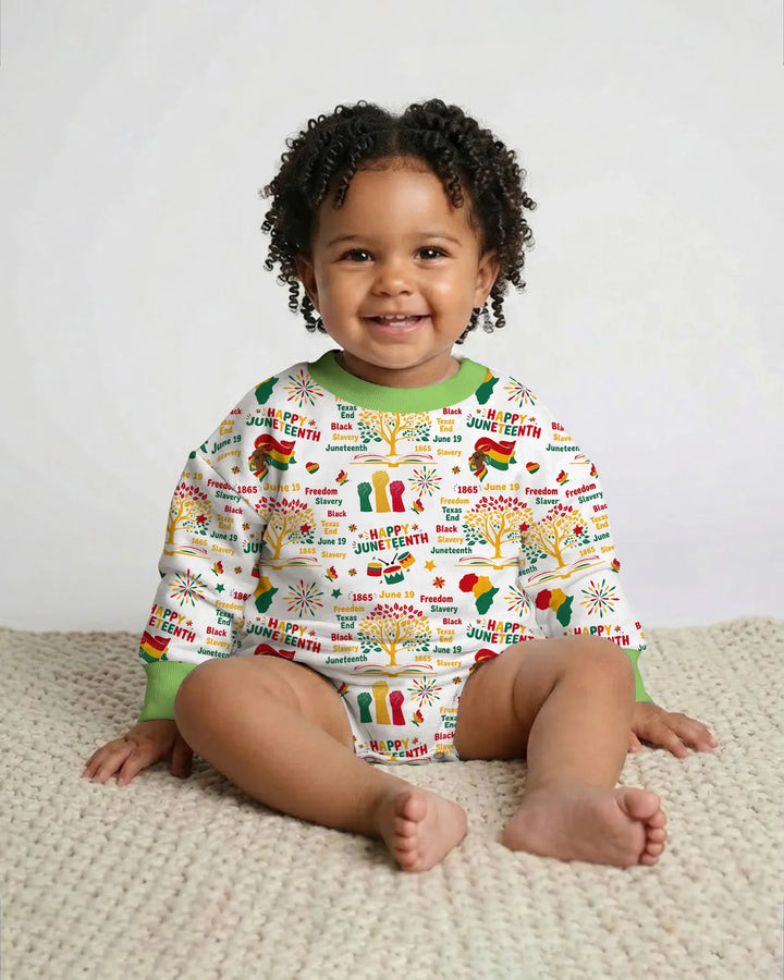 Happy Juneteenth Bamboo Bubble Romper
