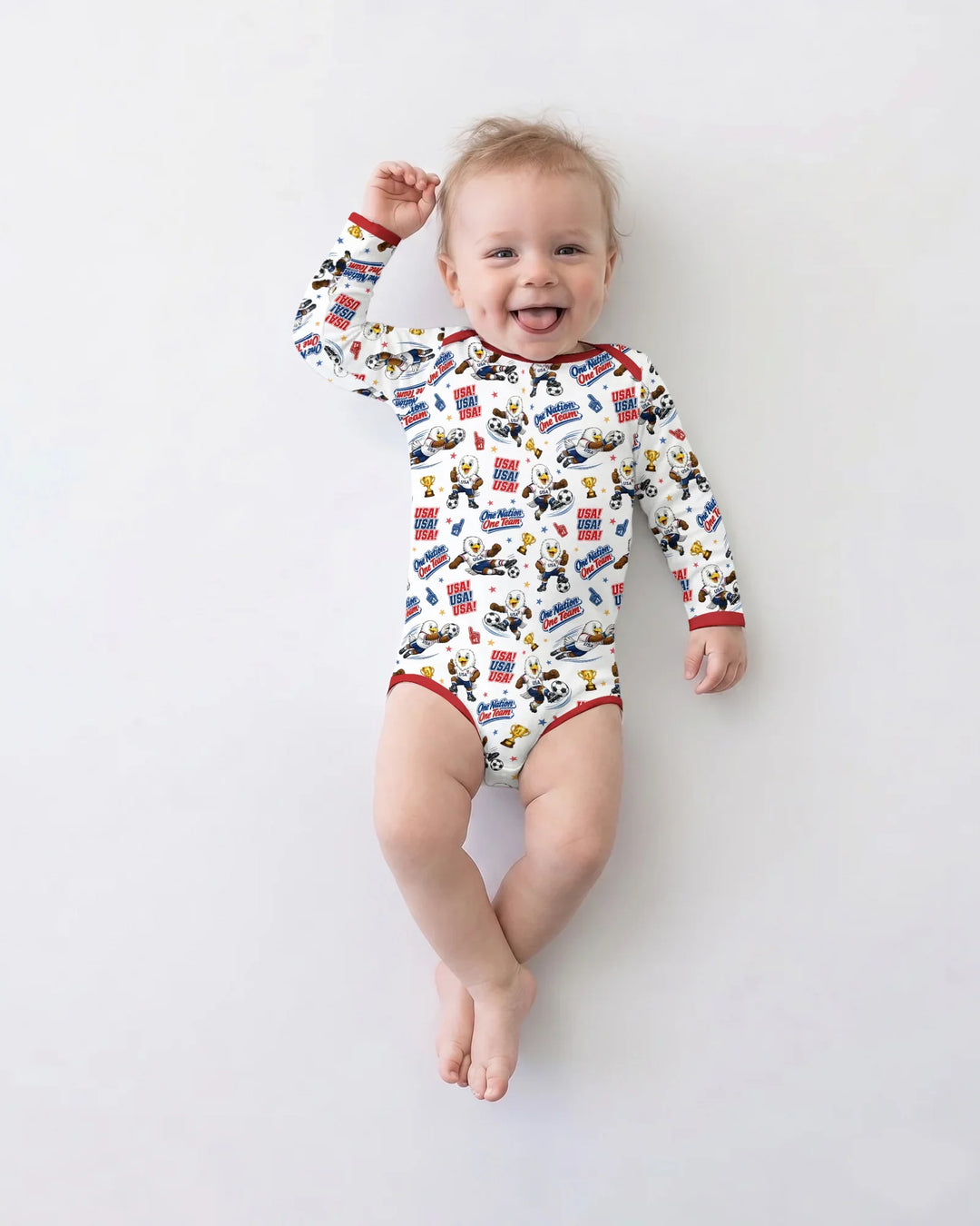 Soccer One Nation One Team Bamboo Bodysuit