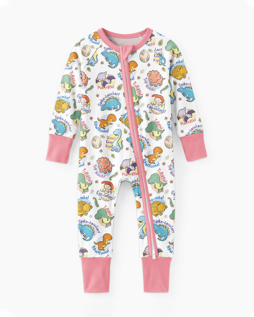 Cute Dinosaur Pun Bamboo Convertible Zippy