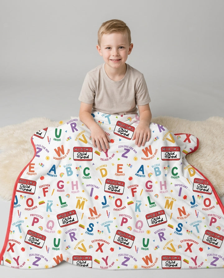 I'm A Child Of God ABCs Bamboo Blanket