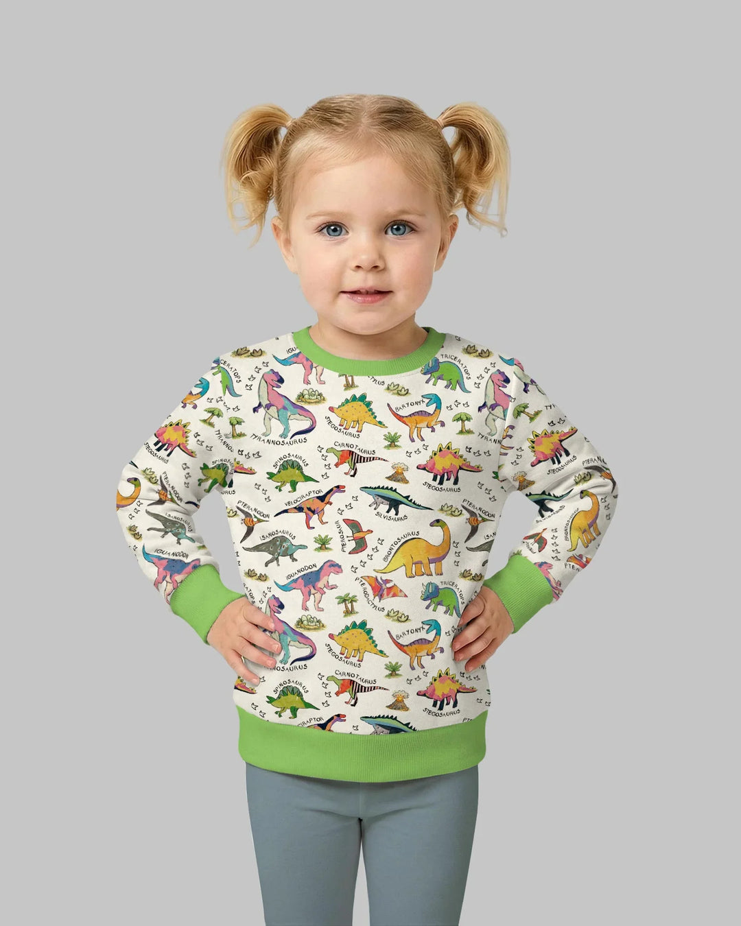 All The Dino Types Bamboo Crewneck Sweatshirt