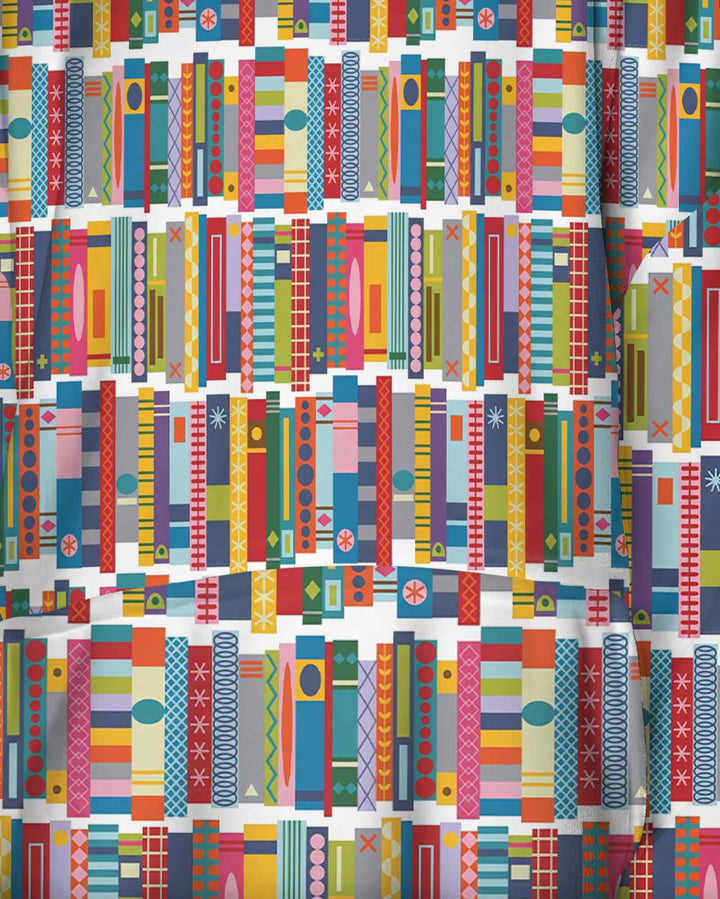 Rainbow Bookshelf Bamboo Blanket Hoodie