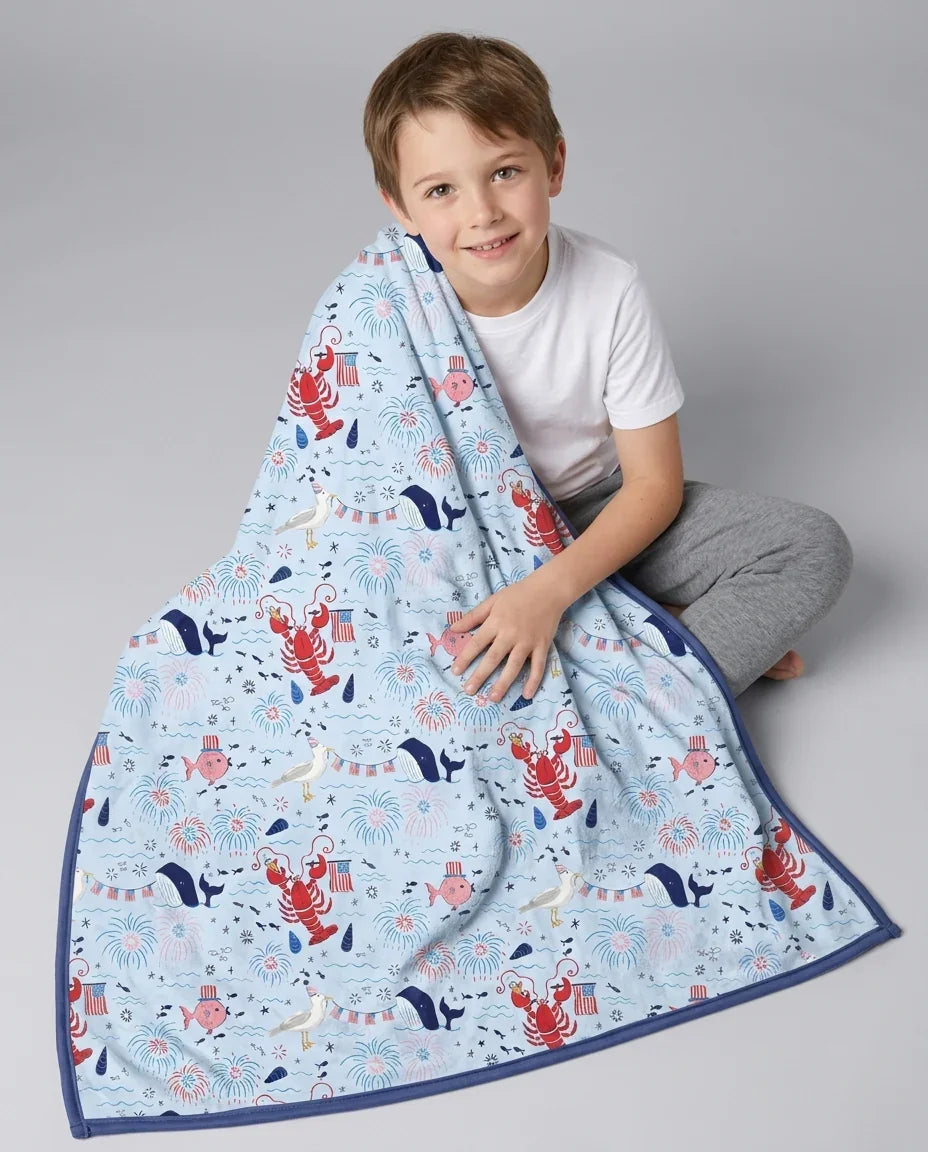 250 Summers Strong Matching Family Bamboo Blanket