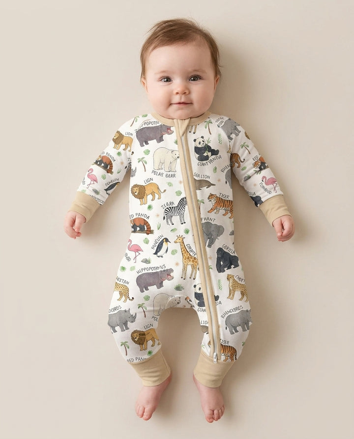 Safari Animals Bamboo Convertible Zippy