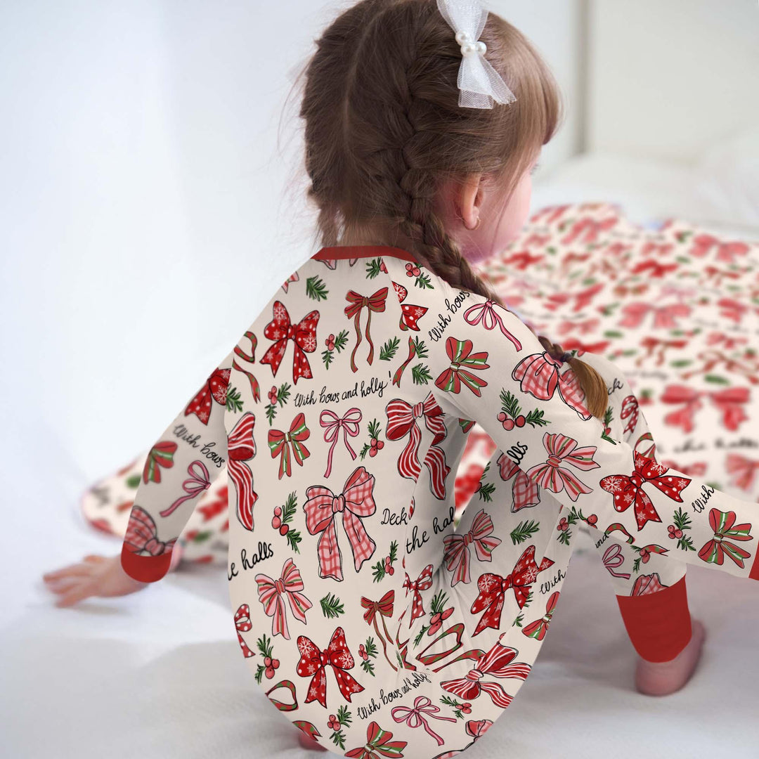 Coquette Christmas Bows Bamboo Convertible Zippy