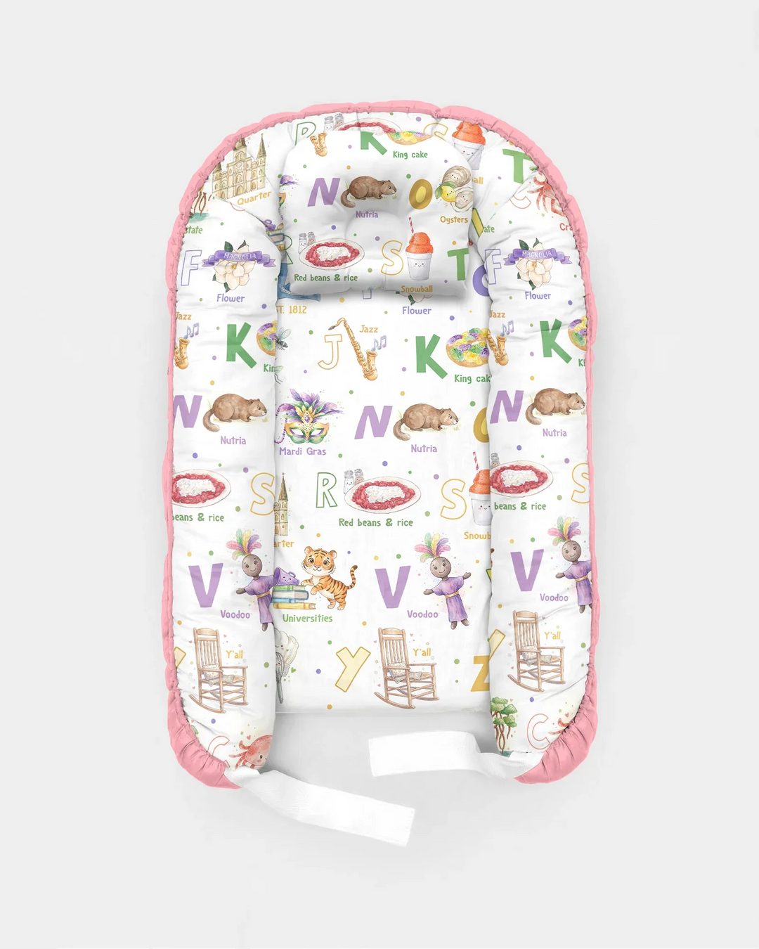 Alphabet of Lousiana Bamboo Baby Nest Bed