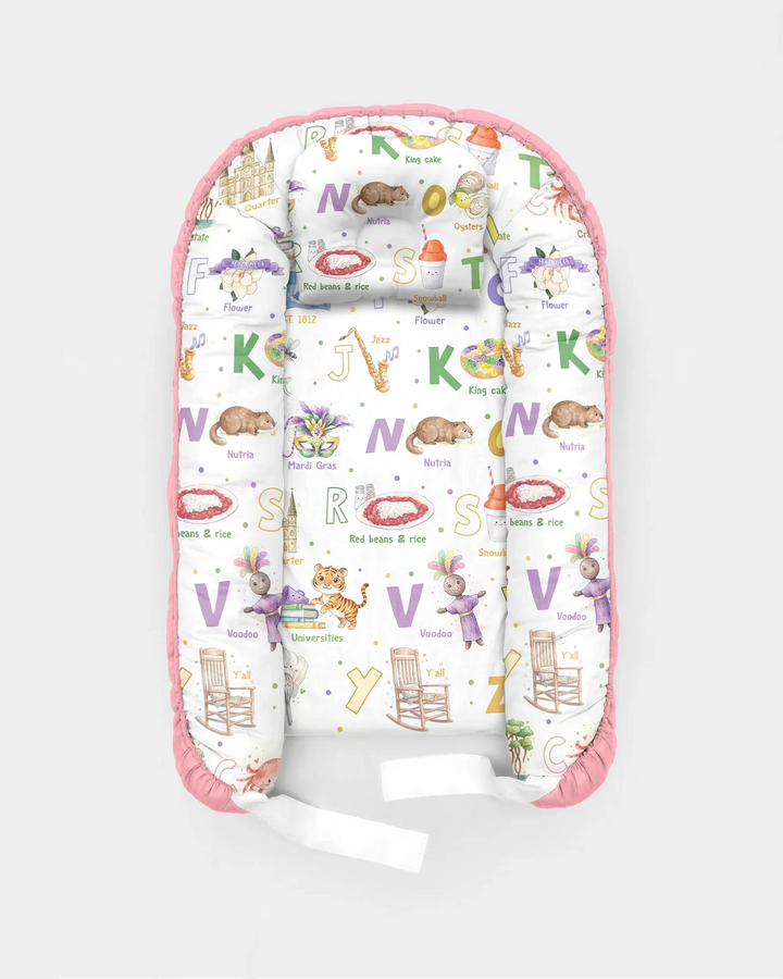 Alphabet of Lousiana Bamboo Baby Nest Bed