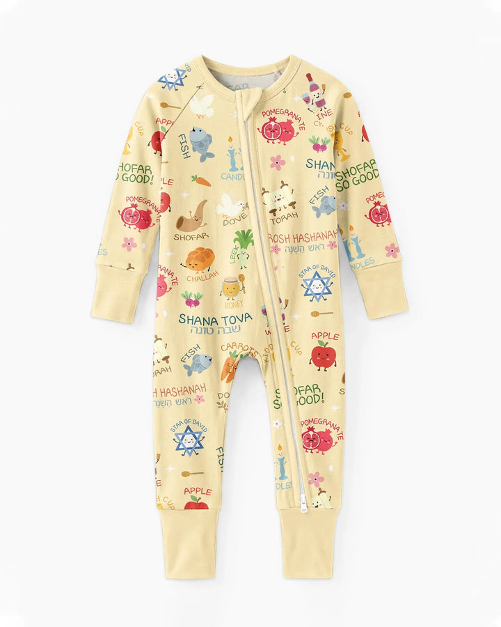Family Rosh Hashanah Matching Bamboo Convertible Zippy