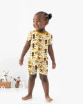 Juneteenth Vibes Vintage Bamboo Two Piece Short Sleeve Shorts Pajama Set