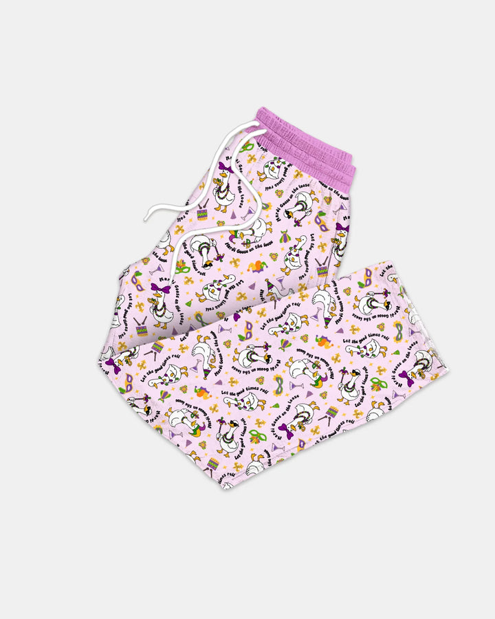 Mardi Gras Silly Goose Bamboo Men's Pajama Set
