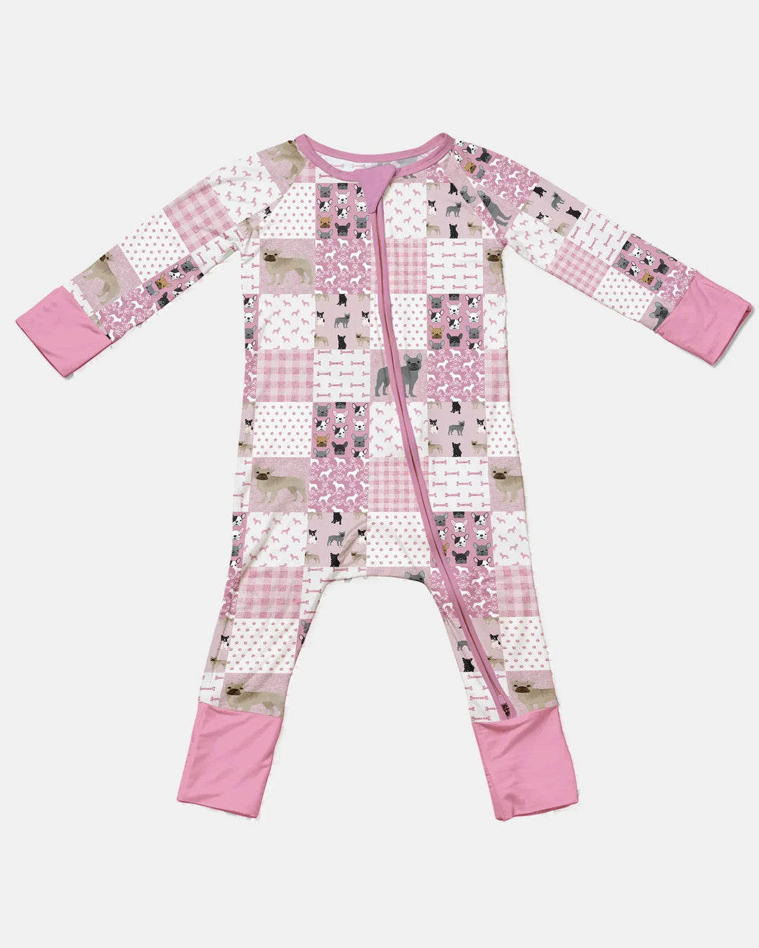 Frenchies Patchwork Family Matching Bamboo Convertible Zippy