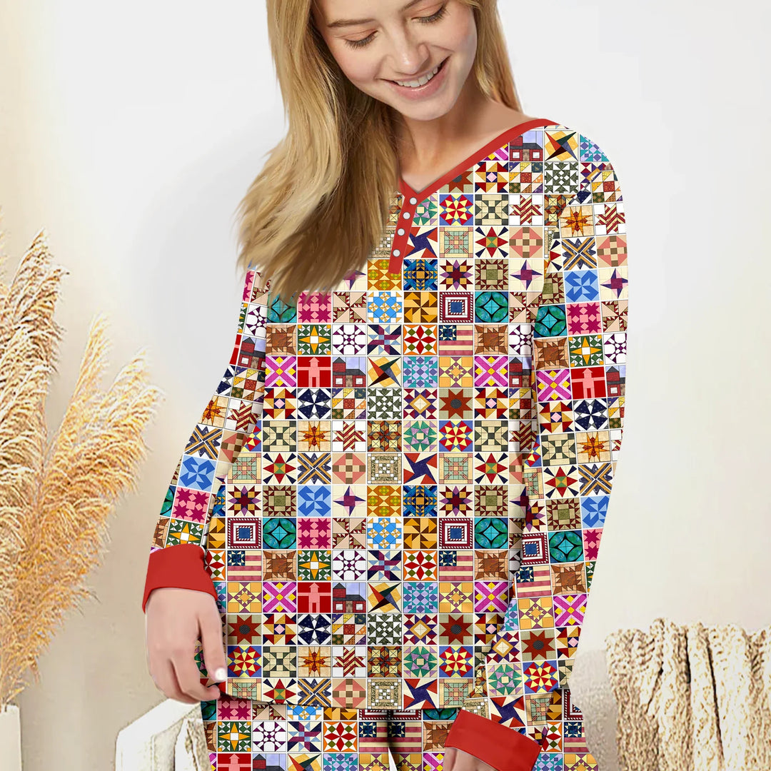 Heritage Quilt Bamboo Women Pajama Set