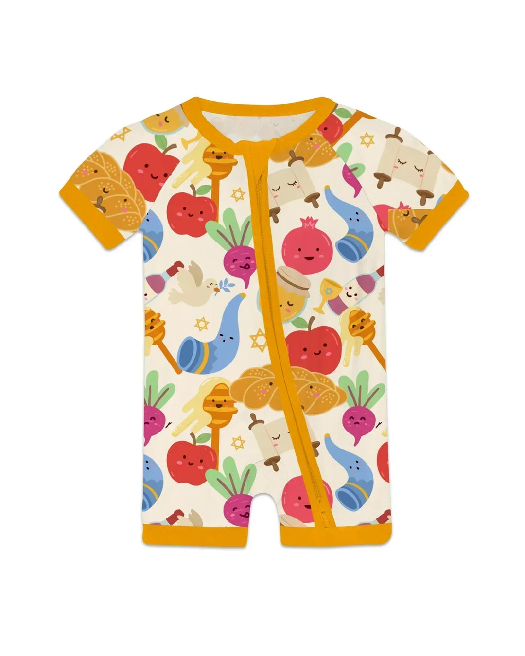 Shana Tova Rosh Hashanah Bamboo Shorty Zippy