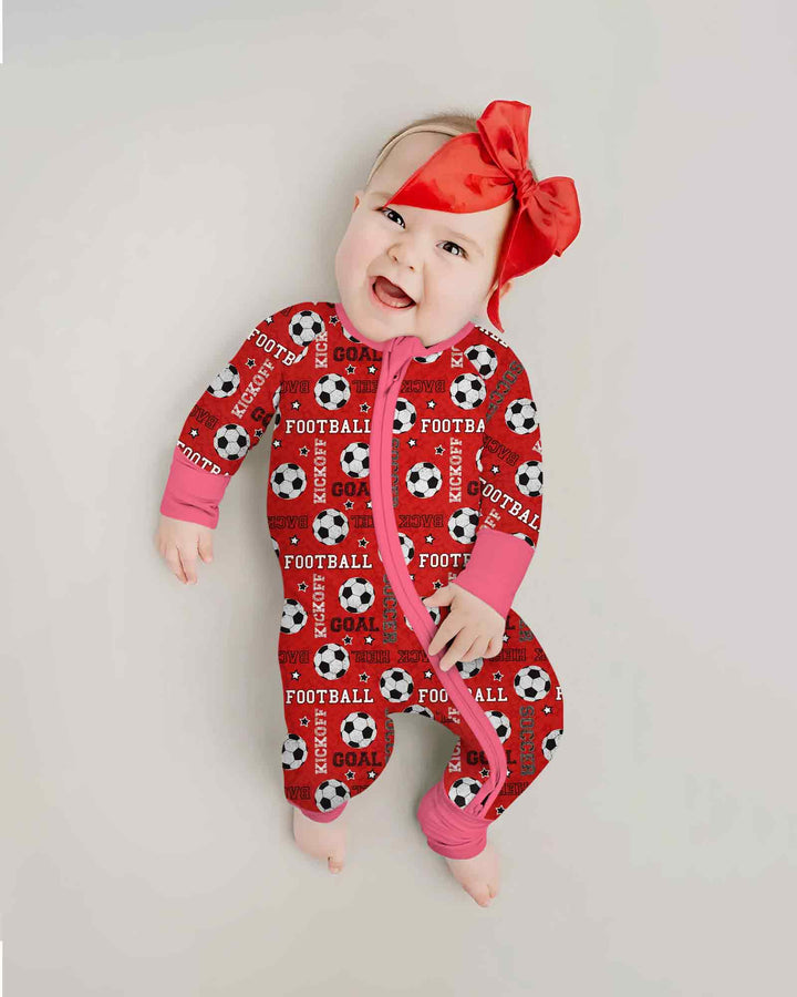 Red Soccer Ball Bamboo Convertible Zippy