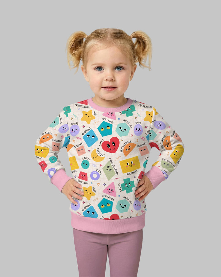 Happy Shape Squad Family Matching Bamboo Crewneck Sweatshirt