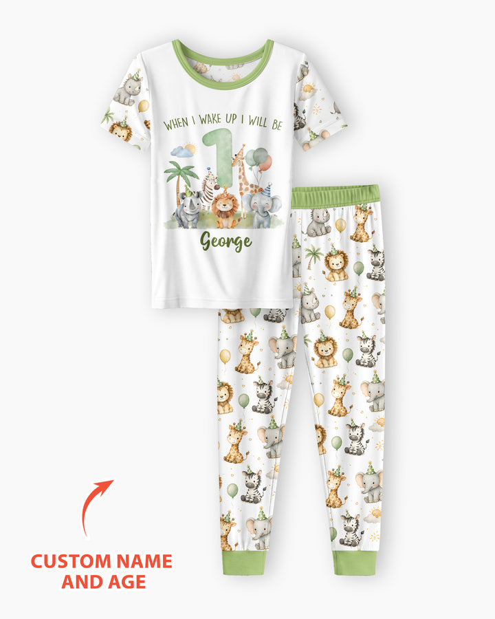 CUSTOM Template Bamboo Two Piece Short Sleeve Pyjamas Set