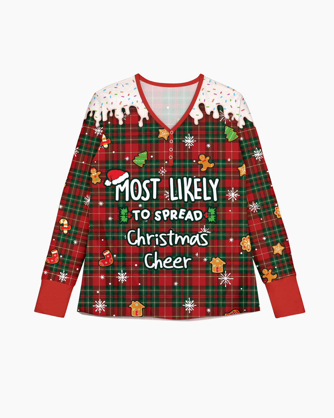 Funny Christmas Family Matching Bamboo Women Pajama Set