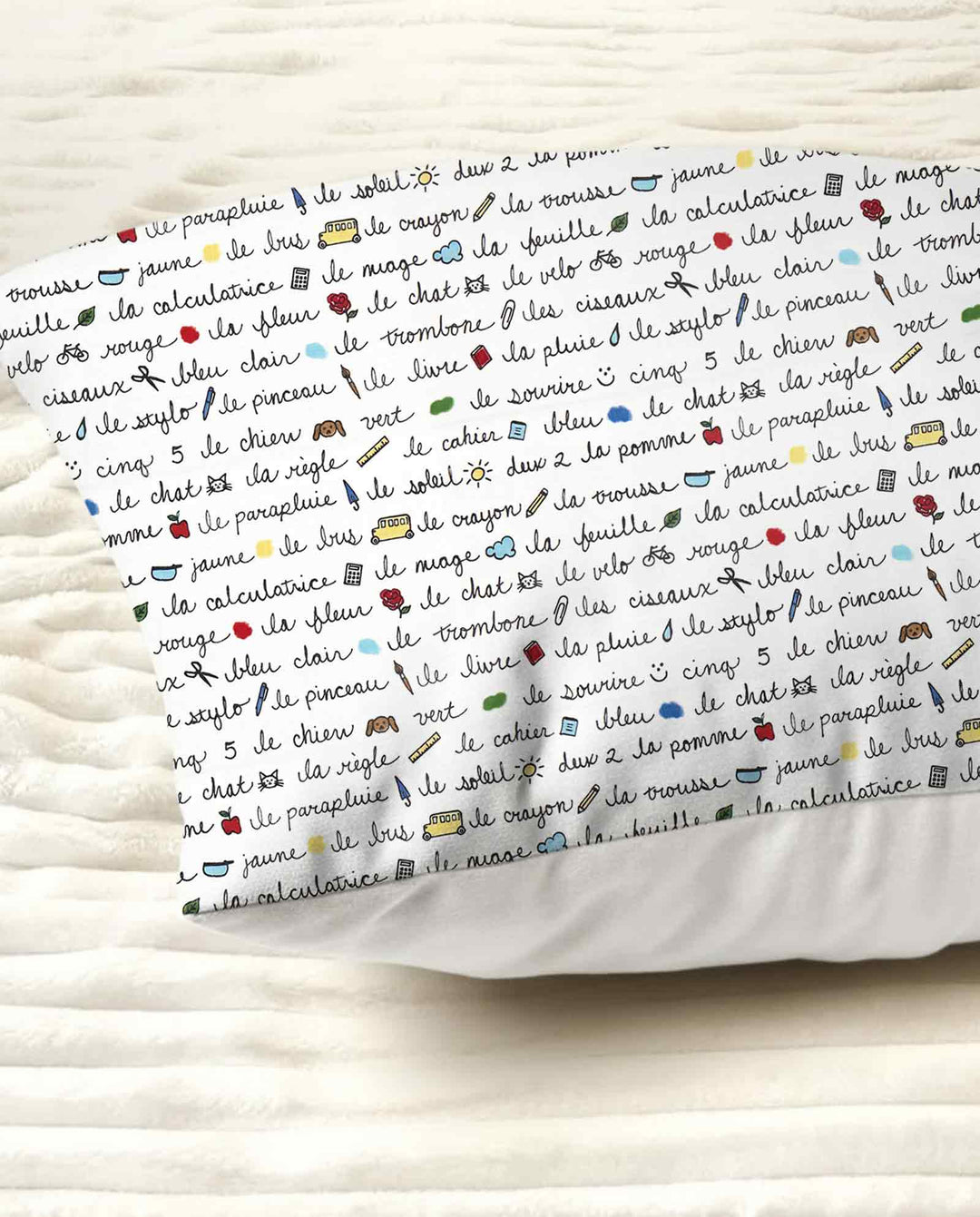 French Classroom Notes Bamboo Pillow Case
