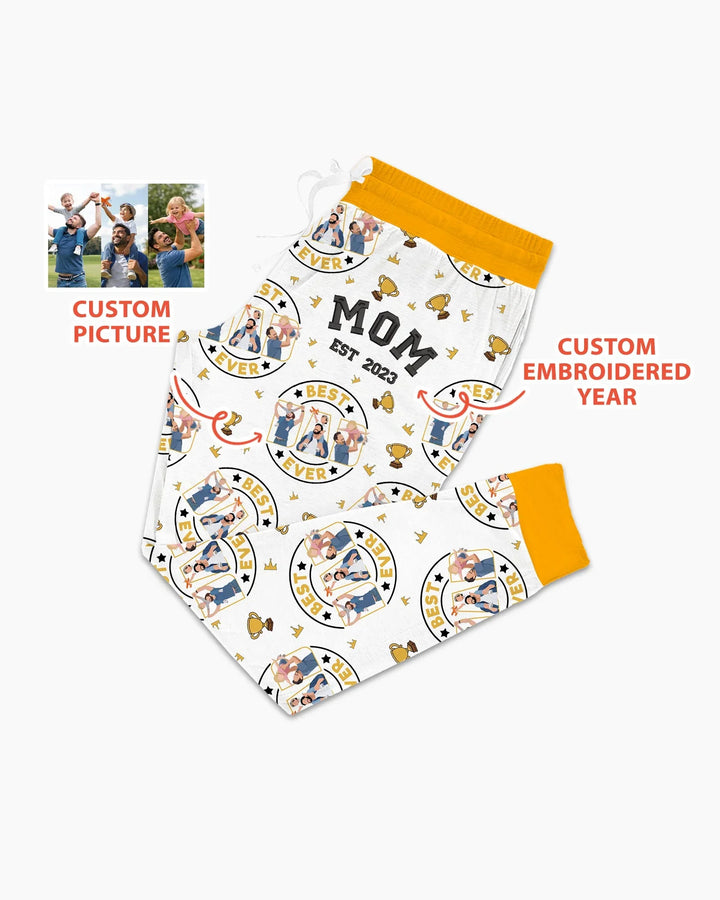 Personalized Family Matching Father's Day Embroidered Bamboo Women Pajama Set