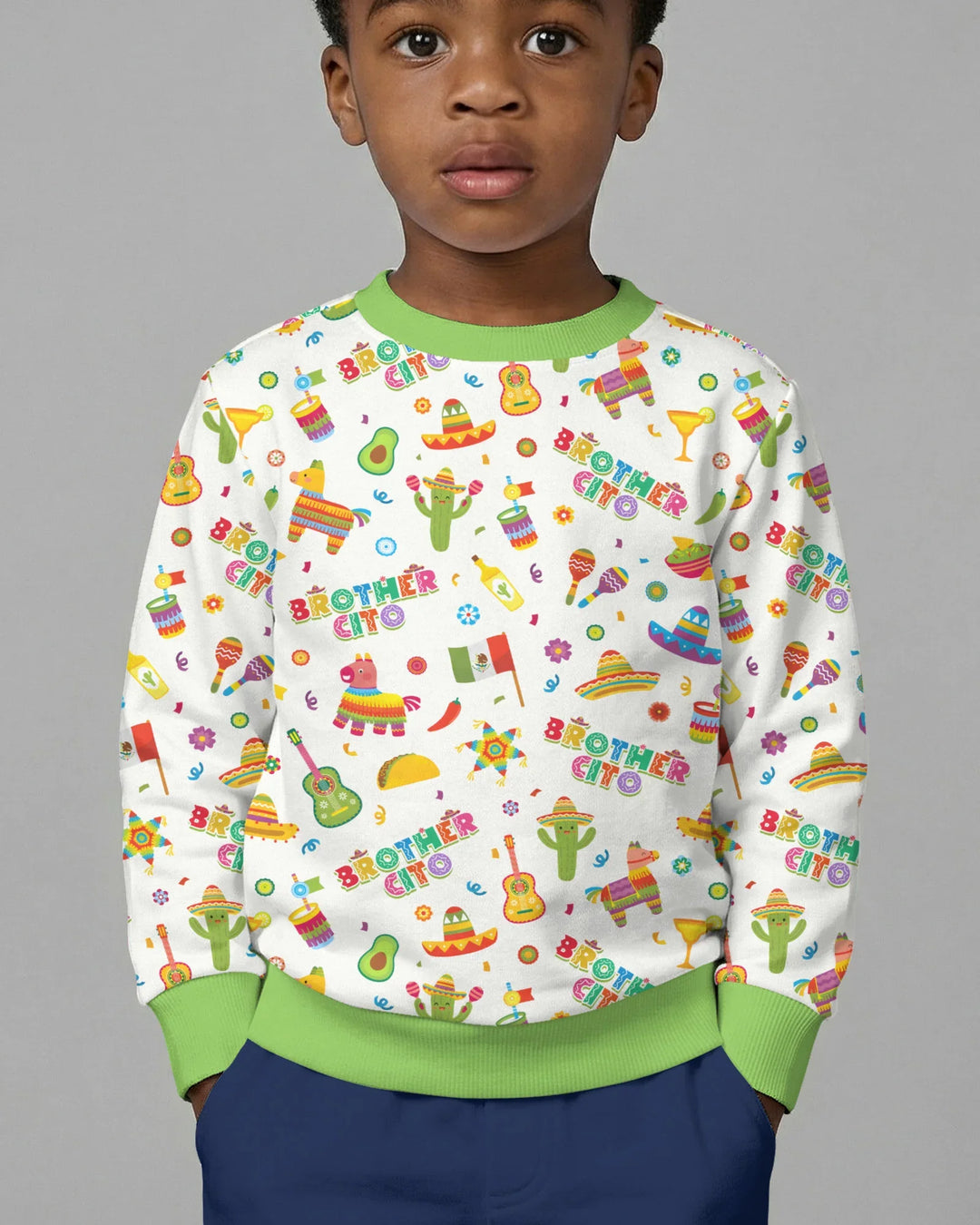 Cinco de Mayo Family Matching Bamboo Crewneck Sweatshirt