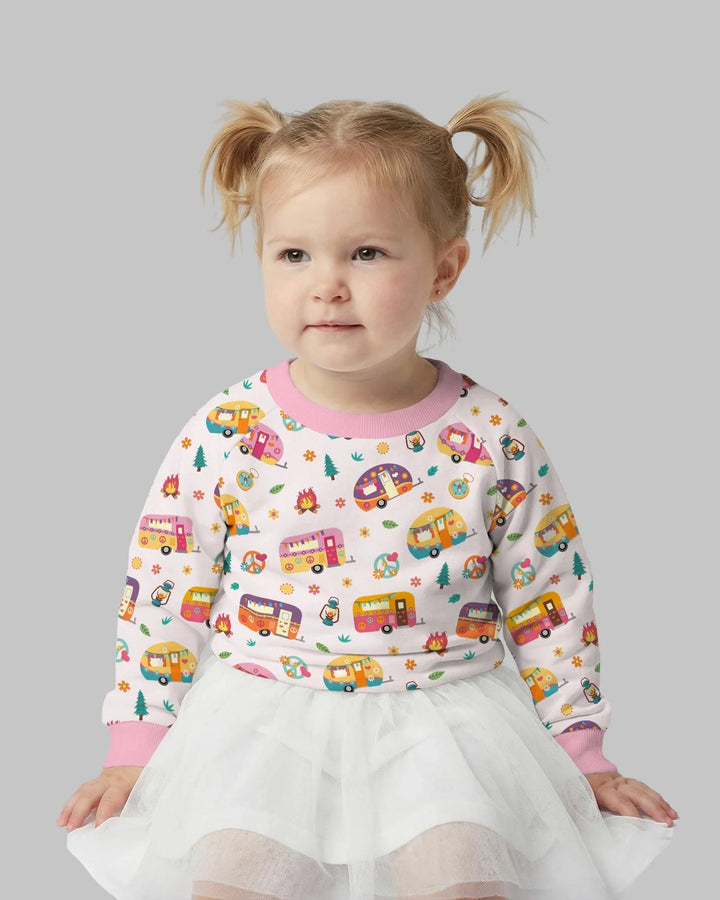 Happy Little Camper Bamboo Crewneck Sweatshirt