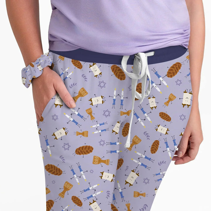 Shabbat Shalom Family Matching Custom Bamboo Women Pajama Set