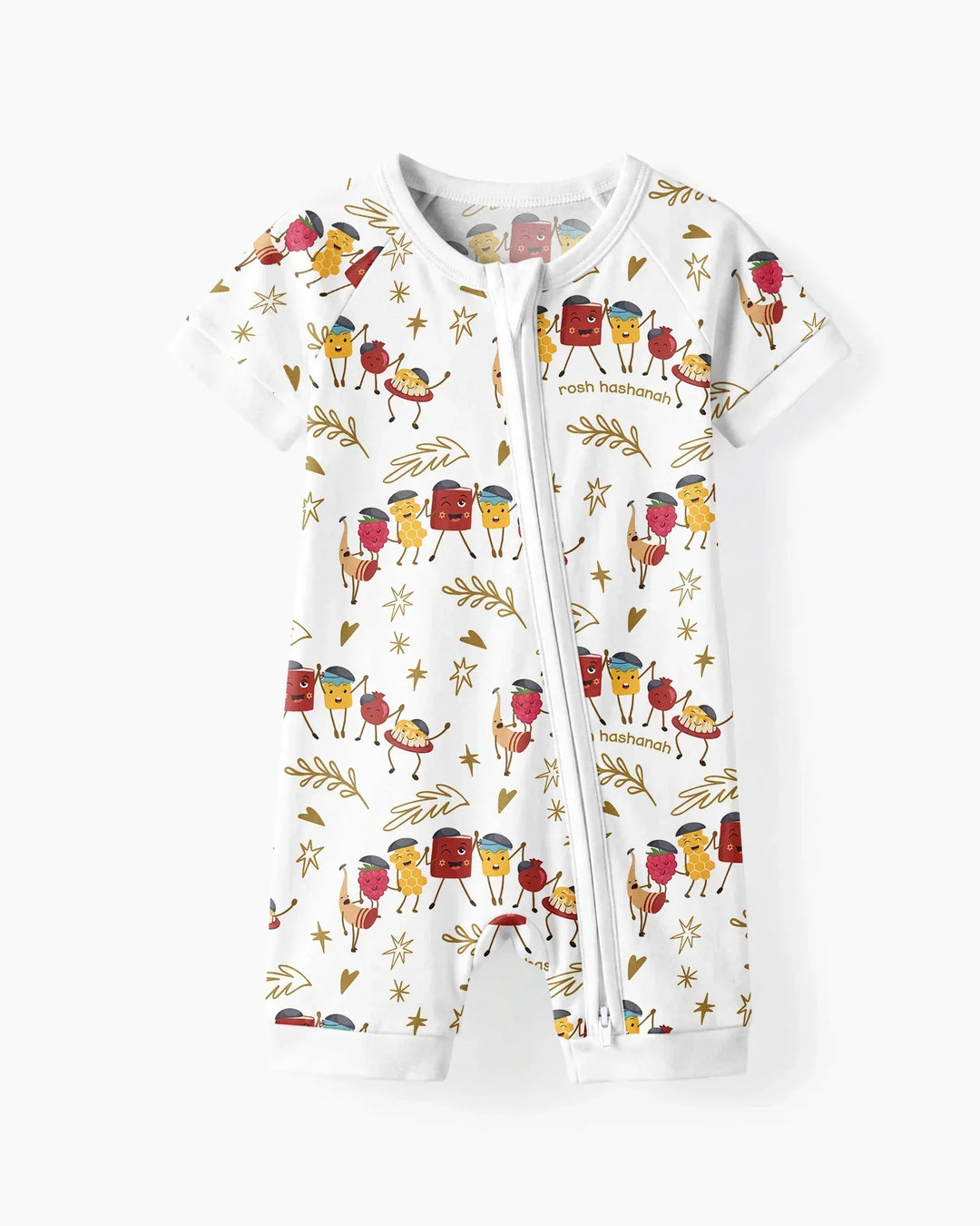 Let's Celebrate Rosh Hashanah Bamboo Shorty Zippy