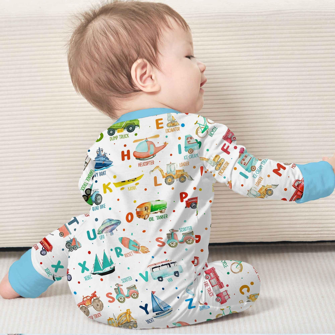 Transportation Alphabet Bamboo Convertible Zippy