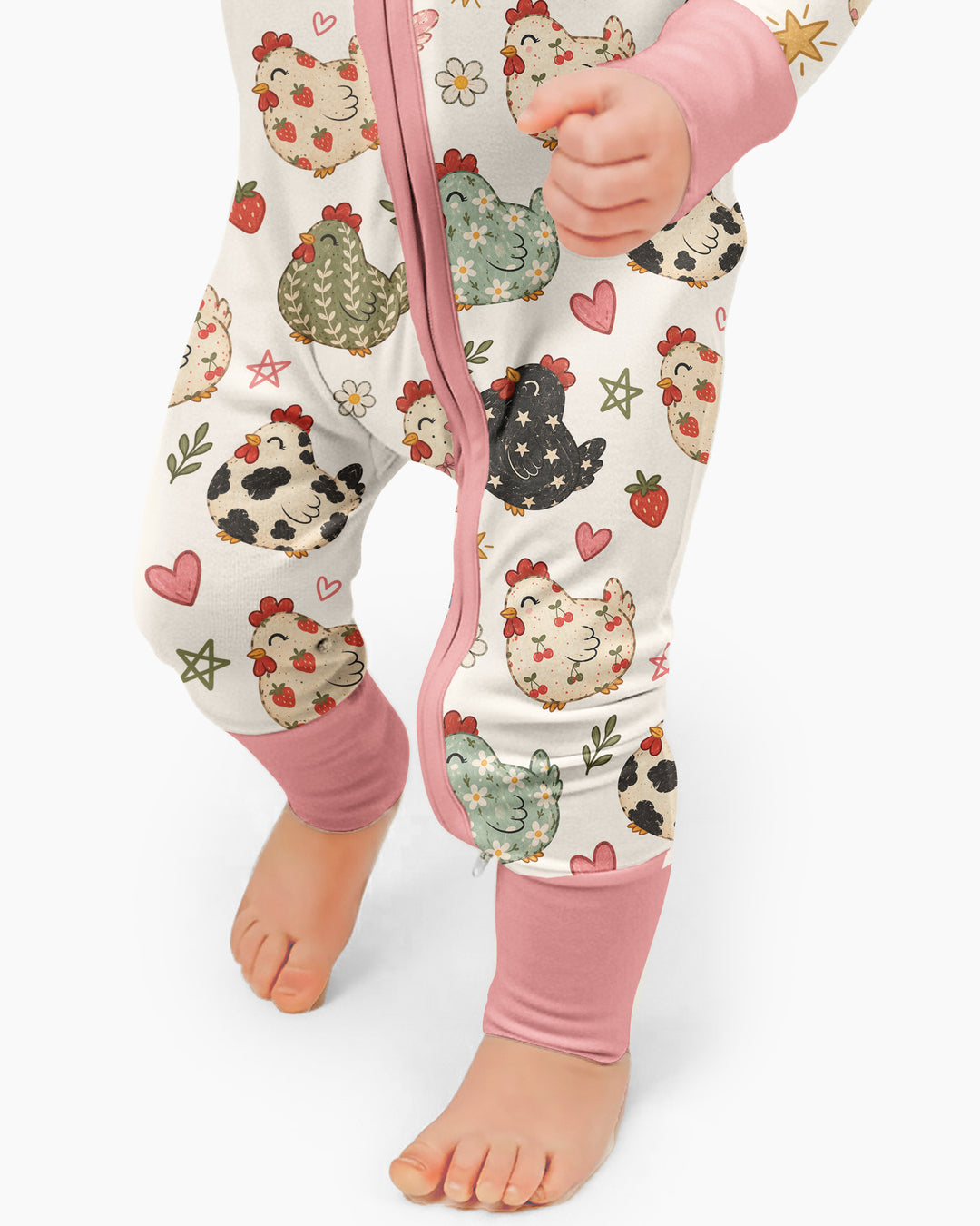 Playful Farm Chicken Bamboo Convertible Zippy