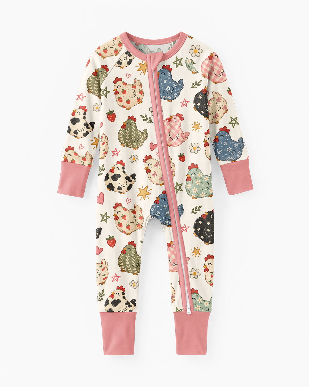 Playful Farm Chicken Bamboo Convertible Zippy