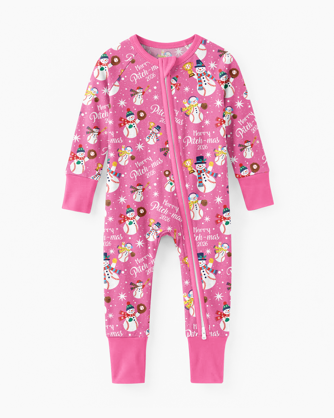 Baseball Christmas Non-custom Version Bamboo Convertible Zippy