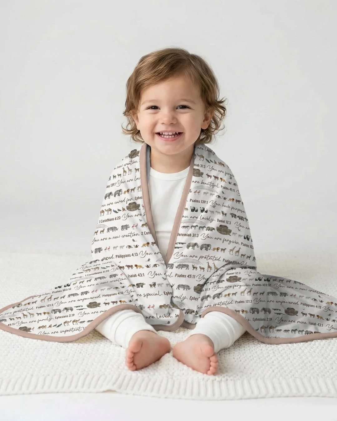 Biblical Noah's Ark Bamboo Blanket
