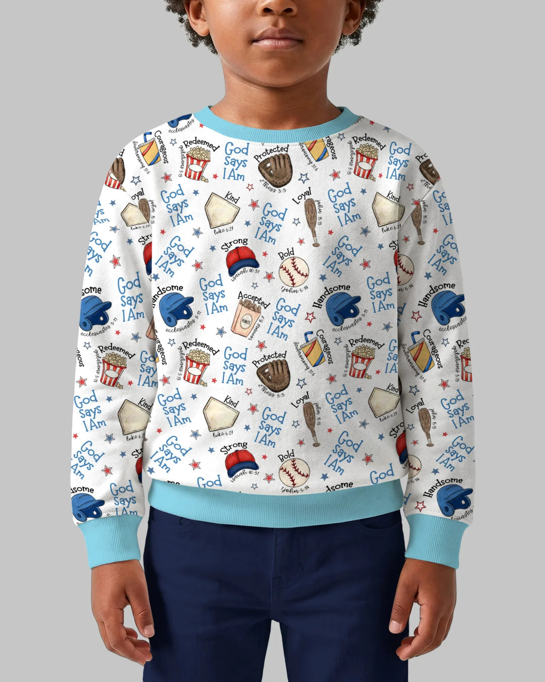 Christian Baseball Bamboo Crewneck Sweatshirt