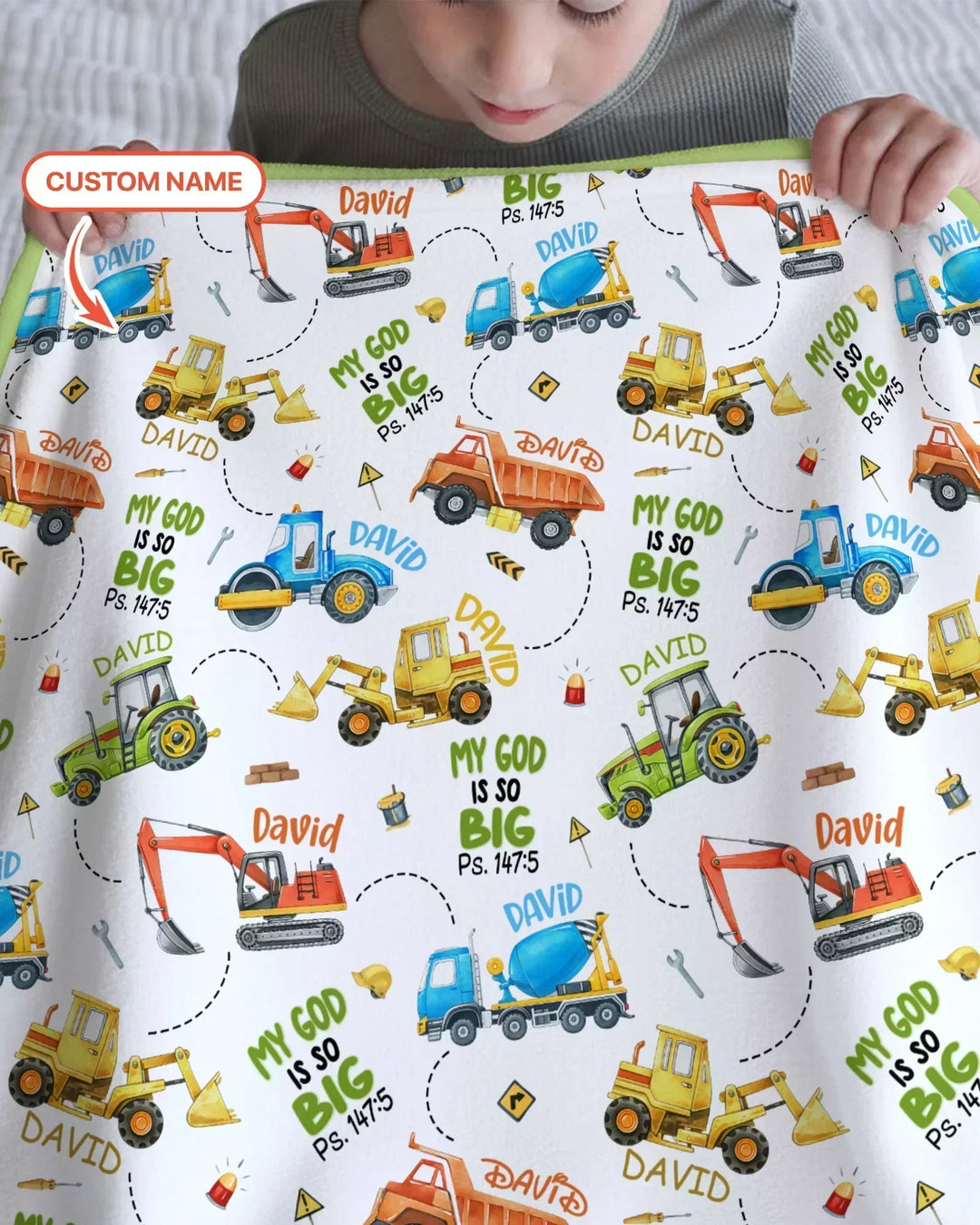 My God Is So Big Custom Name Bamboo Blanket