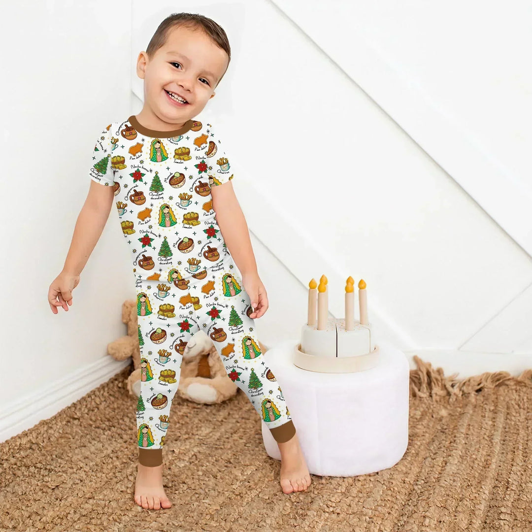 Abuelita and Pan Dulce Season Bamboo Two Piece Short Sleeve Pajama Set