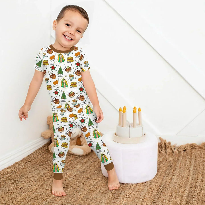 Abuelita and Pan Dulce Season Bamboo Two Piece Short Sleeve Pajama Set