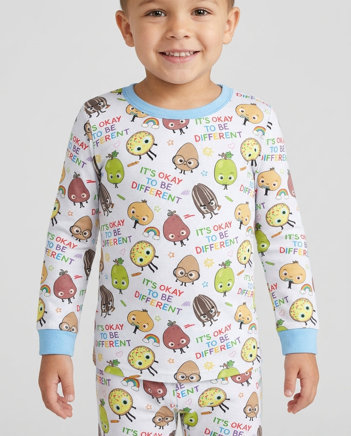Nutty Little Friends Bamboo Two Piece Long Sleeve Pajama Set