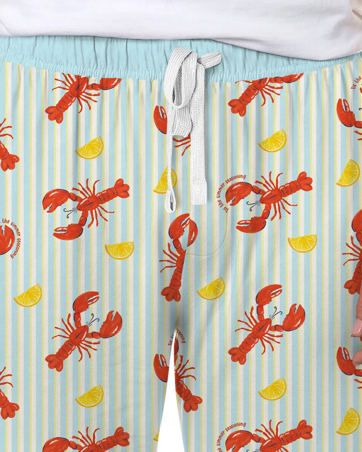 Crawfish Pinch Bamboo Men's Pajama Set