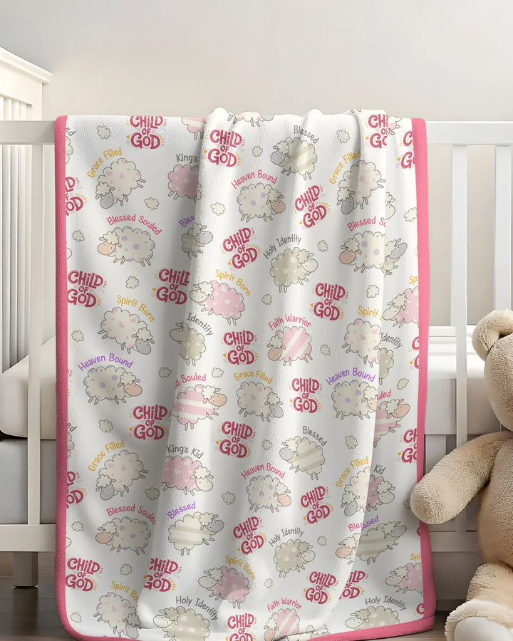 A Child Of God Girl Bamboo Blanket