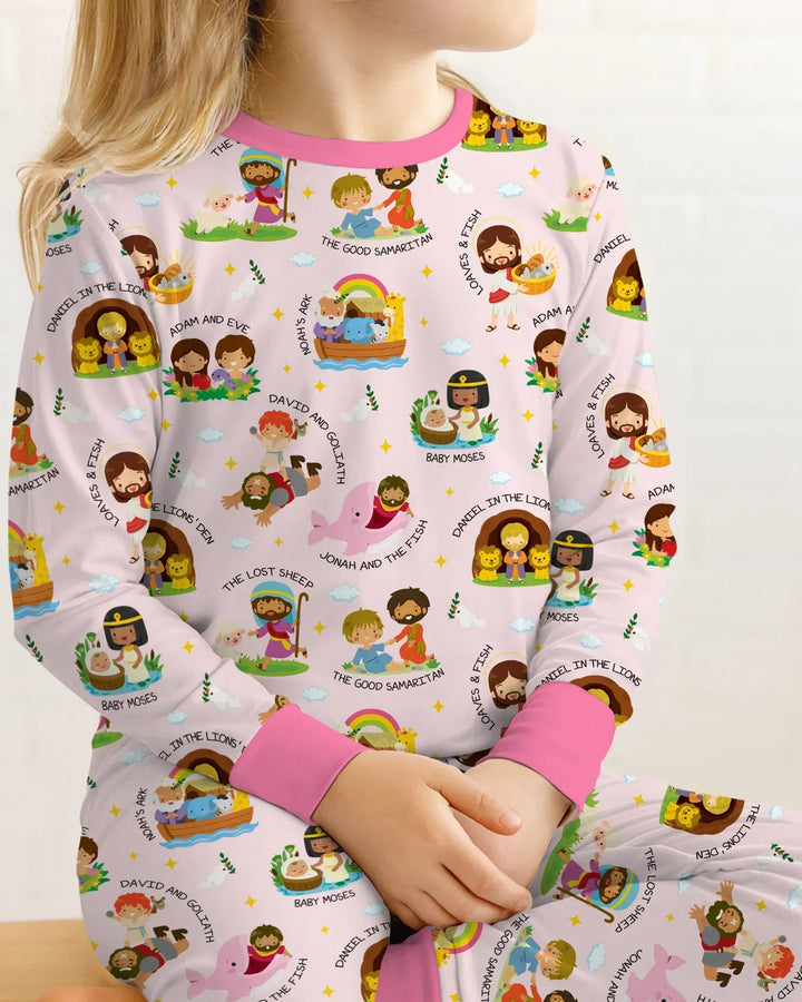 Bible Stories Bamboo Two Piece Long Sleeve Pajama Set