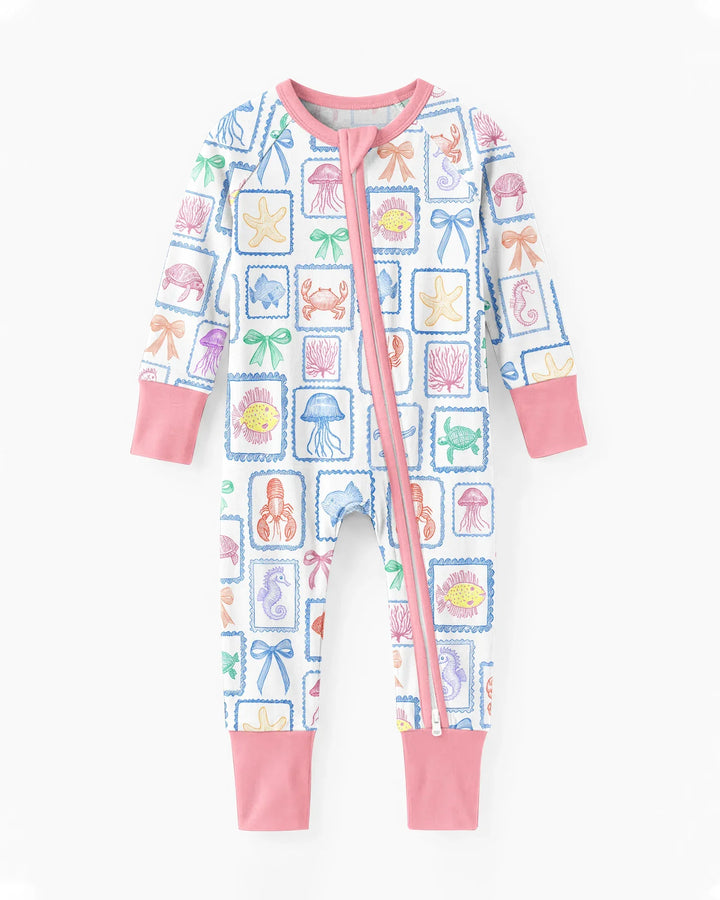 Coastal Treasures Family Matching Bamboo Convertible Zippy