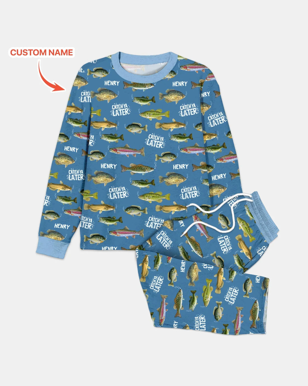 Catch Ya Later Matching Daddy & Me Bamboo Men's Pajama Set