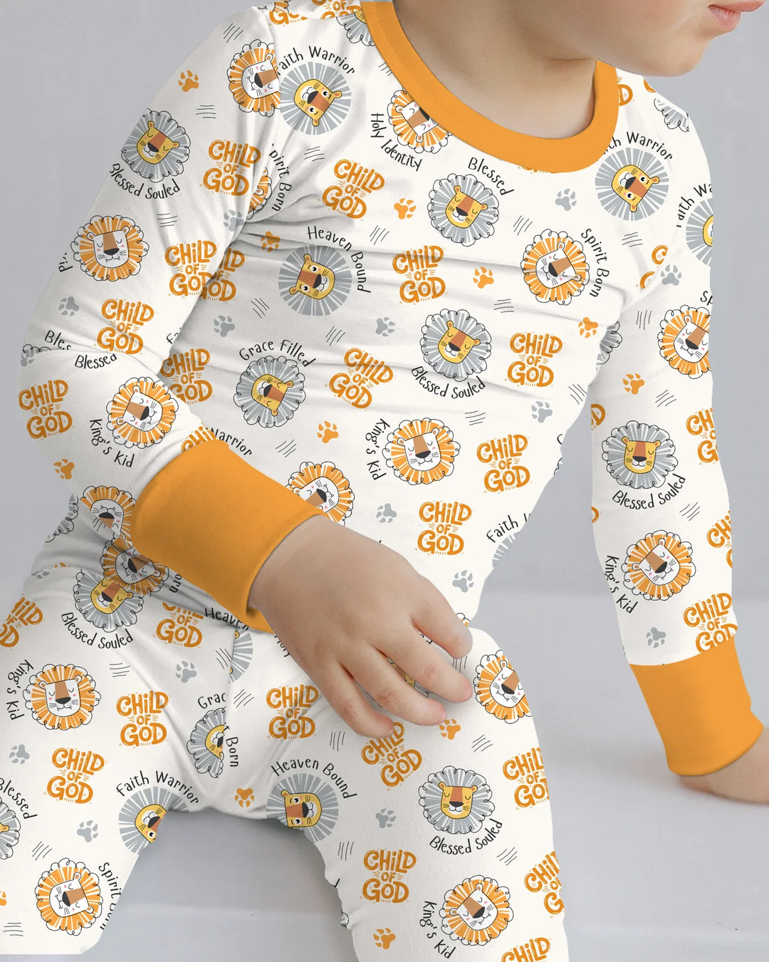 A Child Of God Boy Bamboo Two Piece Long Sleeve Pajama Set