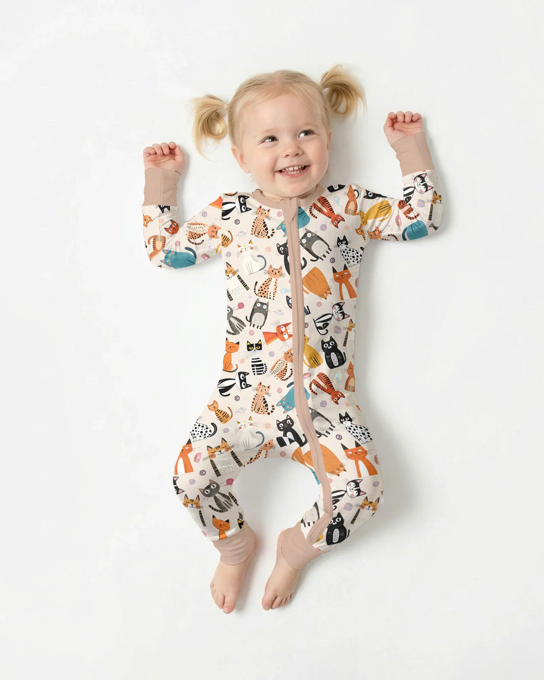 Goofy Mischief Cat Family Matching Bamboo Convertible Zippy