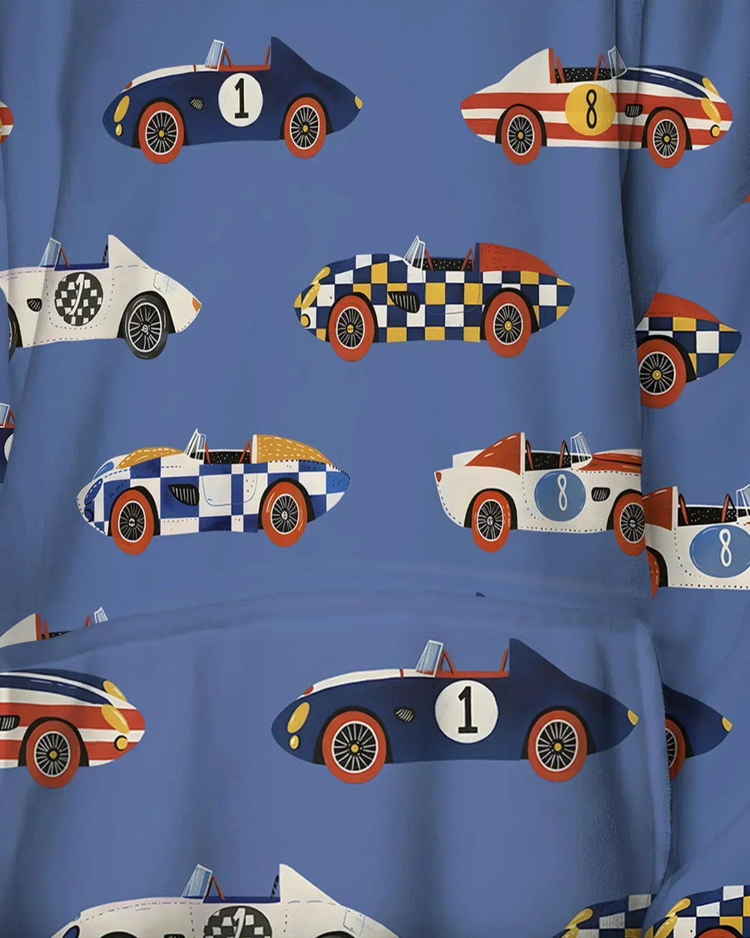 Stock Car Race Bamboo Wearable Hooded Blanket