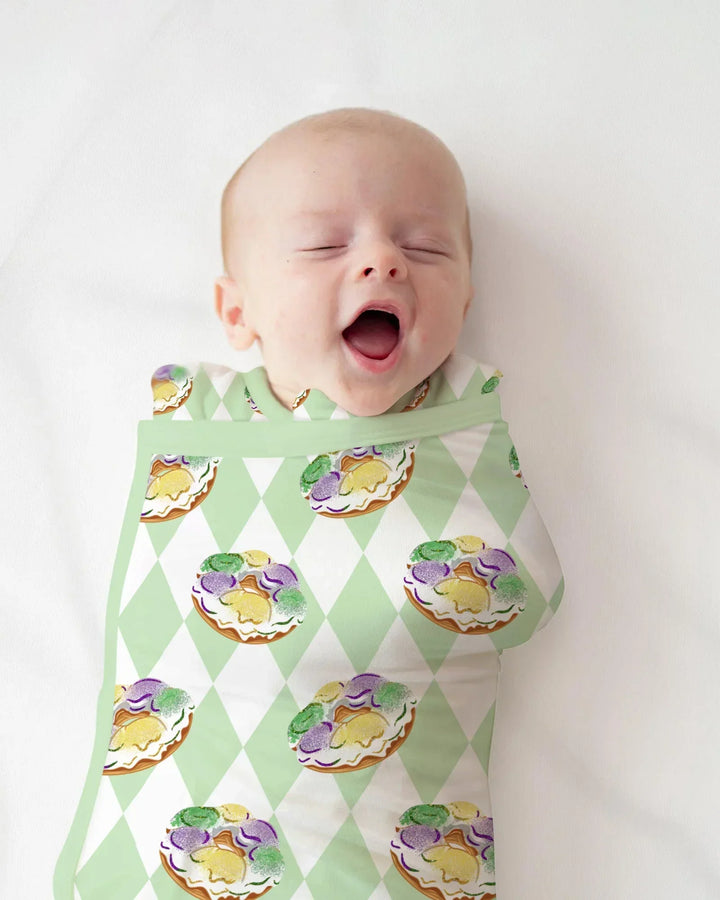 Mardi Gras Donut Bamboo Sleep Bag Swaddler