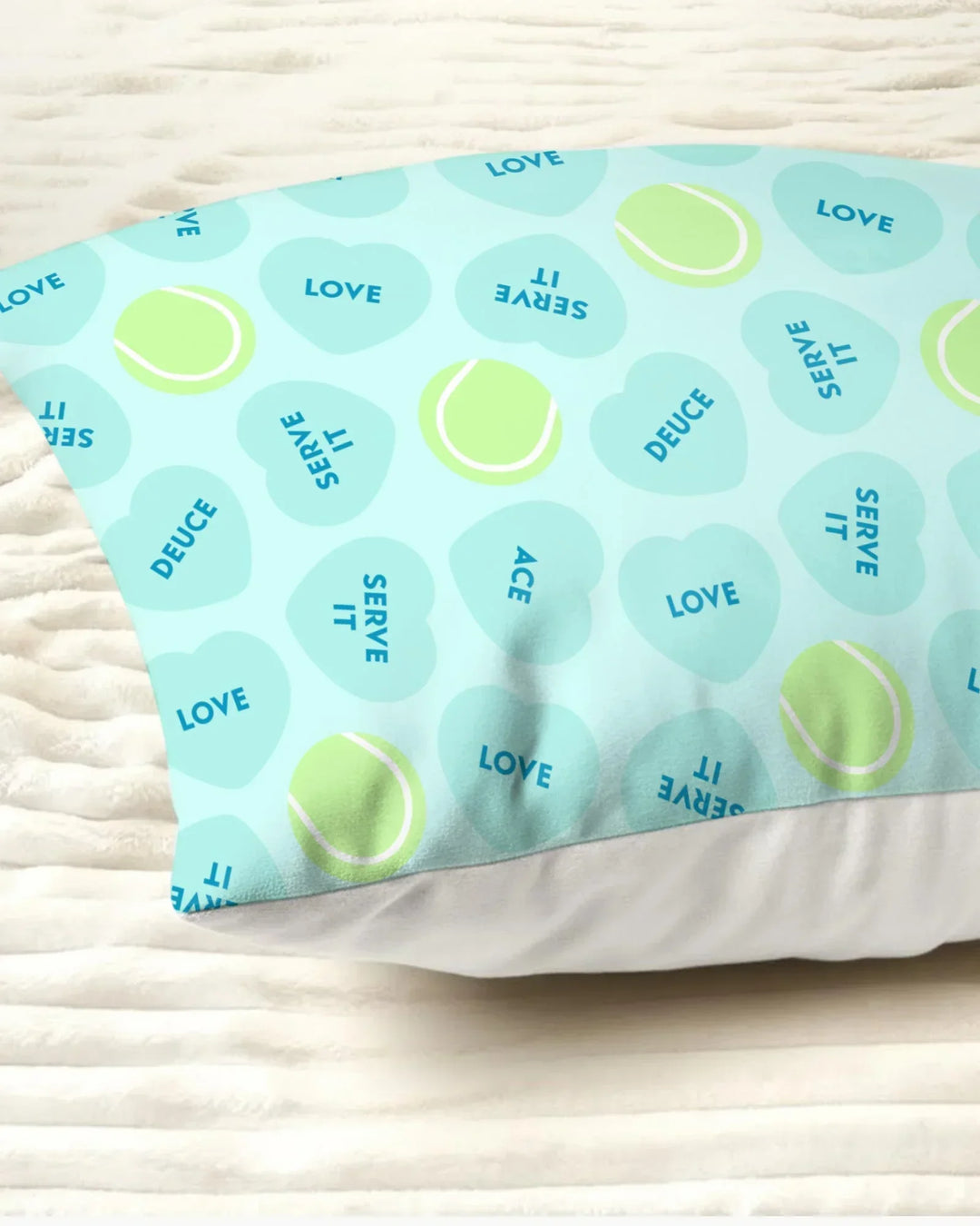 Tennis with Love Bamboo Pillow Case