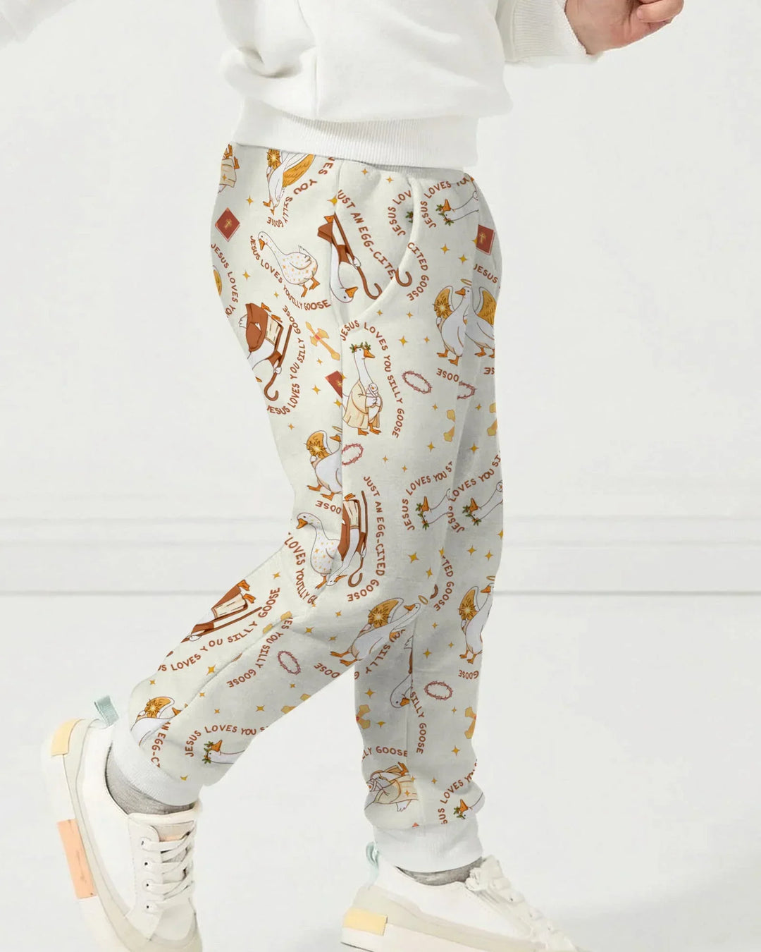 Jesus Loves You Silly Goose Bamboo Jogger