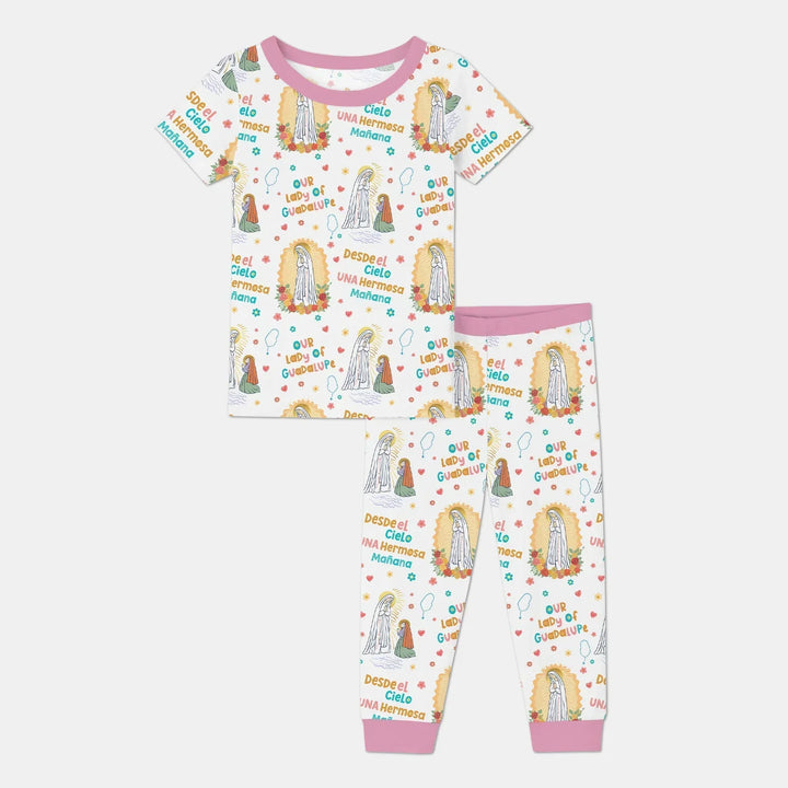 Maria Our Lady Of Guadalupe Bamboo Two Piece Short Sleeve Pajama Set