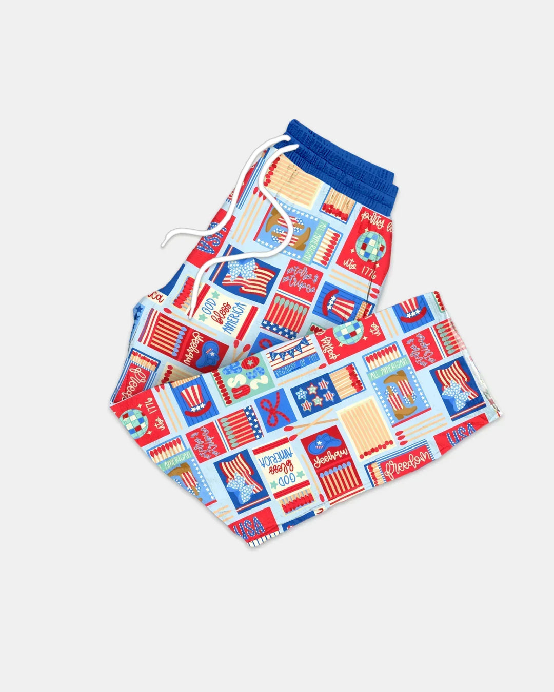 Patriotic Matchbox Family Matching Bamboo Men's Pajama Set